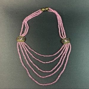 Heidi Daus 3-5 Strand Crystal Necklace
